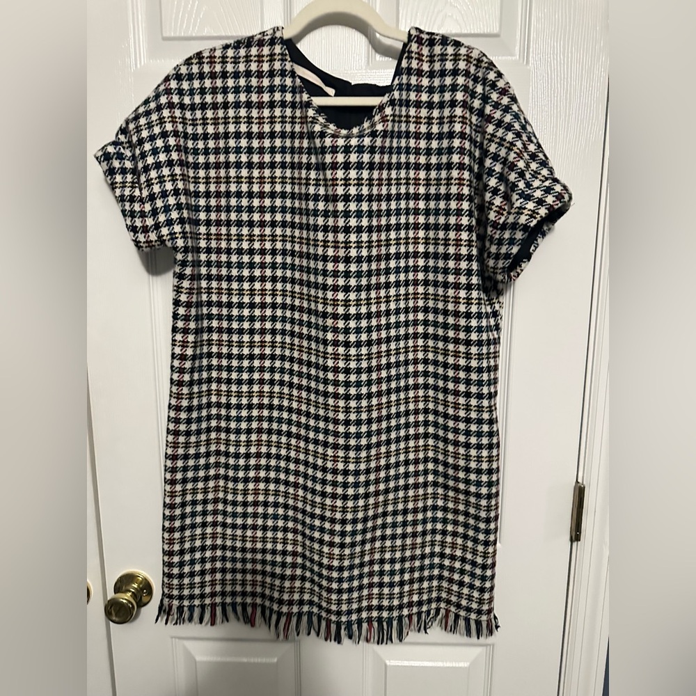 Zara Multicolor Tweed Dress
